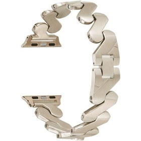 Resim Pilanix iOS Uyumlu Watch 42 MM İçin Burgu Desenli Metal KRD-80 Kordon 