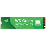 Resim WESTERN DIGITAL Wd Green Sn3000, Wds500g4g0e, 500gb, 5000/4000, Gen4, Nvme Pcıe M.2 2280, Ssd 