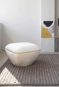 Resim Zem Lulu Puf,cream Gold 