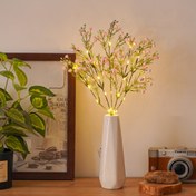 Resim 1 Adet LED Yapay Papatya Çelenk Işıklar - Pilli, Alevsiz, İdris Kontrollü çok Renk 34cm/13.39in Düğünler Ev Ofisi Partiler iki Süsleme (Vazo Hariz), Nikah Töreni Şenlikleri ile Rahatsız Etmez | Samimi Ortam aydınlatma Anahtarlama kontrolu Cadılar Bayramı şekiller Noel süslemeler 