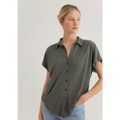 Resim Mavi Lux Touch Modal Kadın Gömlek (M168081-71553) 