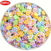 Resim 100 adet Renkli Reçine Beş Çiçekli Çiçek Şansları DIY El Sanatları, Takı Yapımı ve El Yapımı Süsler için - Canlı Pembe, Mavi, Sarı, Yeşil, Mor, Beyaz ve Daha Fazlası!, Takı Yapımı Aksesuarları | Canlı Çiçek Şansları | Reçine Çiçek Şekilleri, Takı Yapımı Malzemeleri (Rastgele Renkler) 