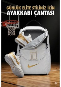 Resim Varsity Elite Basketbol El Ayakkabı Çantası Ve Krampon Taşıma Çantası Beyaz 