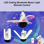 Resim Teknomila Bluetooth Hoparlör Disko Topu Rgb Led Işıklı Renkli Işık Lamba 3 Kanatlı Kumandalı 