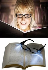 Resim hyd Led Işıklı Kitap Okuma Gözlüğü Gri 