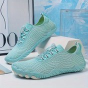 Resim Unisex Beş Parmak Ayakkabı, Hızlı Kuruyan Su Ayakkabıları, Mesh Üst ve Kauçuk Tabanlı, Nefes Alabilen Su Ayakkabıları, Plaj, Fitness ve Creek Trekking için, Tüm Mevsim Çizgili Desen, EVA Yastıklı Tabanlık, Güvenli Bağcıklı Kapatma, Dış Mekan Ayakkabıları|Nefes Alabilen Mesh Üst|Kauçuk Tabanlı Teknoloji 