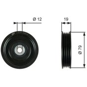 Resim GATES T39184 Alternator Gergi Bilyasi 11925EB70A 11925VC80A 119271E402 