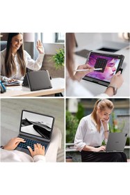 Resim Fogy Apple Ipad Pro 11 M4 2024 11 Inç Klavyeli Kılıf 360 Dönebilen Rgb Tuşlu Touchpad Kılıfı 