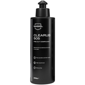 Resim Nasiol Clearub 505 Hafif Çizik Giderici Polisaj Pastası-Pasta Cila-250gr-Silikonsuz Boya Parlatıcı 