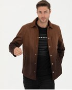 Resim Pierre Cardin Erkek Kahverengi Deri Mont-kaban 50280331-400 Kahverengi 