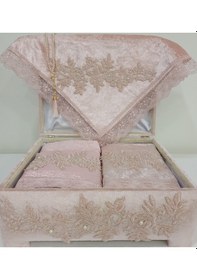 Resim Lamazihome Sandıklı Seccade Takımı Seccade Seti Gelin Damat Bohça (465258938) 