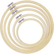 Resim 5 Boyutlu Bambu Nakış Çerçevesi Çapraz Dikiş DIY Nakış Bambu Nakış Halkası Bambu Çerçeve Nakış Halkası Bambu Nakış Çerçevesi 