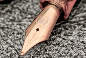 Resim JoWo 6 Numara Çelik Dolmakalem Ucu - Rose Altın Kaplama - Italic Medium 