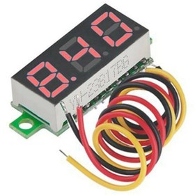 Resim 0.28" Dc 0-100V Mini Dijital Voltmetre - 3 Kablolu 