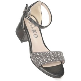 Resim Kiko Kids Heidi Günlük Kız Çocuk 3 Cm Topuklu Sandalet Abiye Ayakkabı Pudra 