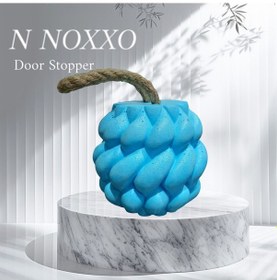 Resim Beton Stoper Dekoratif Burgu Beton Kapı Stoperi Kapı Durdurucu Kapı Tutucu Mavi 