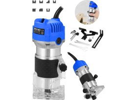 Resim Steiner Germany Technology 3000 W 6 Kademe Devir Ayarlı Formika Traşlama Freze Makinesi 6 mm Pens Mavi 