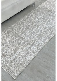 Resim Lüle Halı Kaymaz Taban Yıkanabilir Yolluk Halı Lhklmkahve2 