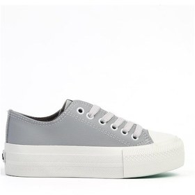 Resim Benetton Bn-31131 - Gri-kadın Spor Ayakkabı 001 