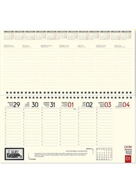 Resim 2026 Atatürk Haftalık Masa Takvimi Masa Sümeni Büyük Boy 33x16 Cm 