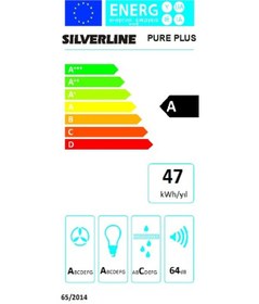 Resim Silverline 4386 Pure Plus Ada Tipi 60 CM Davlumbaz 