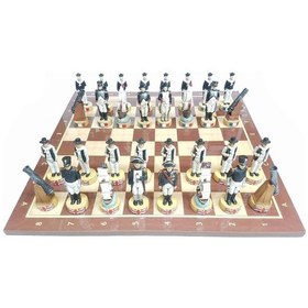 Resim Ingiliz Ve Fransız Askerleri Satranç Takımı Biblo - 45 X 45 Cm Sa 
