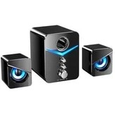 Resim Xinhang Siyah 3 Adet Enceinte Bluetooth Hoparlör Güçlü Taşınabilir Kablosuz Sütun Subwoofer Müzik Merkezi Masaüstü Pc Bilgisayar İçin Taşınabilir | Bilgisayar Hoparlörleri (Yurt Dışından) 