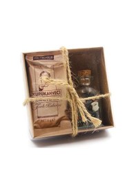 Resim Kişiye Özel İkili Türk Kahvesi Fincanı Seti & Türk Kahvesi & Çakıl Taşı Çikolata & Fotoğraf Çerçevesi Seti 