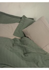 Resim Çift Kişilik Yatak Örtülü Pike Takımı Natura Vilo Yeşil - Blba-582223 Renkli 