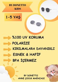 Resim By Donetto Yeni-unisex ( 1-5 Yaş ) Polarize Şeffaf Çocuk Güneş Gözlüğü 