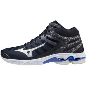 Resim Mizuno Wave Voltage Mıd Unisex Voleybol Ayakkabısı Lacivert 