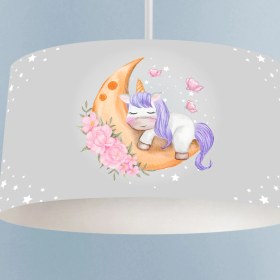 Resim Mekta Home Uyuyan Unicorn Desenli Avize 