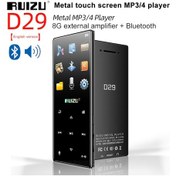 Resim Springsun Ruizu D29 Metal Mp3 Çalar Mp4 Bluetooth Harici Hoparlör Siyah 8gb İle Video Oynatmayı Des 