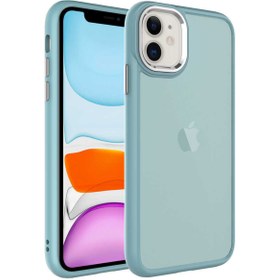 Resim KılıfShop Iphone 11 Kılıf May Sert Pc Buzlu Mika + Ekran Koruyucu 