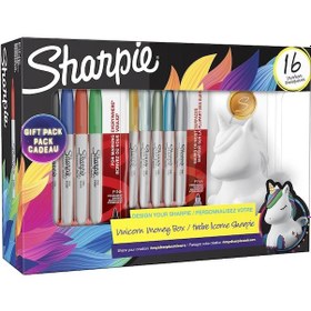 Resim Sharpie Unicorn Kumbara Hediyeli 16'lı Set Tek Boynuz 