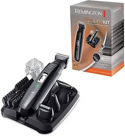 Resim Remington Groomkit Pg6130, Yüz Ve Vücut Kılı Için Şekillendirme Seti, 4 Çıkarılabilir Başlık, Siyah / Gri 