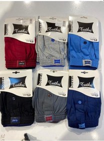 Resim Tutku 6'Lı Paket Pamuklu Boxer + 2 Adet Bambu Çorap 001 