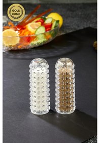 Resim 2 Li Boncuklu Plastik Mika Tuzluk Biberlik Baharatlık Boncuk Seri 