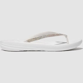 Resim Fitflop Iqushıon Sparkle R08 Beyaz Kadın Parmak Arası Terlik Beyaz 