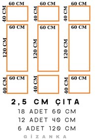 Resim Yatak Odası Boyanabilir Çıta Hazır Kesim Anka144 22,80 Metre 