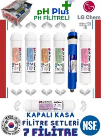 Resim LG Chem Cool Gri Renk 7 Filitre 14 Aşamalı.alkali Ve Mineral Takviyeli Su Arıtma Cihazı.duş Başlığı Hediye 