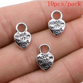 Resim Wecharms El Yapımı Kalp Charms Takı Kiti - Dıy Kolye Aksesuarları Menekşe 