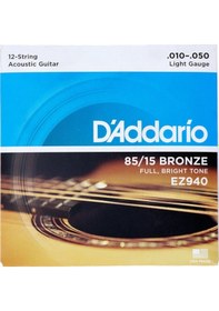 Resim Daddario Ez940 12 Telli Akustik Gitar Teli 