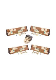 Resim 4 Isme Özel Ahşap Okey Takımı Altın Metal İsimlikli 