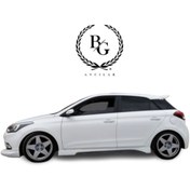 Resim Hyundai İ20 Custom Yan Marşpiyel Sağ Sol Set A Kalite Boyasız Mat Siyah (plastik) 