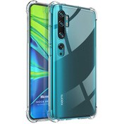 Resim Shock Absorbing Kılıf Xiaomi Mi Note 10 Pro Şeffaf Microsonic