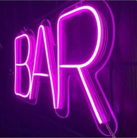 Resim Bar Yazili Neon Led Işikli Tabela 