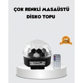 Resim MiraLive Rgb LED Disko Topu Projektör – Ev Partileri, Doğum Günleri ve Eğlence Için Işık Şovu 