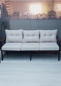 Resim Safir 3'lü Bahçe,balkon,teras,cafe,çay Seti,oturma Grubu,koltuk Takımı,ofis Koltuk Takımı Krem 