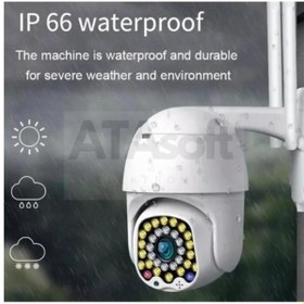 Resim ATAsoft Ip Kamera 1080p Speed Dome Ptz 2mp Dış İç Mekan Ip Kamera Su Geçirmez Gece Görüşlü 